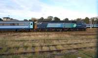 DRS 47802 <I>Pride of Cumbria</I> in the sidings at Norwich on 27 September with empty stock. <br><br>[Bruce McCartney 27/09/2013]