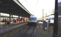 One of the the XPT trains, derived from the UK's HST, comes in to collect passengers at Sydney Central on 30 September 2008. This is the morning service to Melbourne.<br><br>[Colin Miller 30/09/2008]