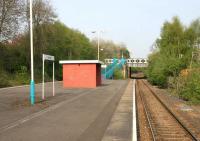 The bleak platform view at Dunston in May 2006 looking west towards Metro Centre.<br><br>[John Furnevel 09/05/2006]