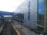 Looking west through the windows of the footbridge at Haymarket on 1 August 2013. <br><br>[John Yellowlees 01/08/2013]