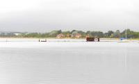 Remains of the Causeway that carried the Hayling Island branch across the estuary. Very little left in 2013 and at high tide not much at all can be seen. [See image 27956] <br><br>[Peter Todd 18/10/2013]