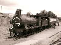 The Zambezi Sawmills 3' 6' gauge 4-8-0 on the East Somerset Railway in July 1993. The locomotive was later moved to the NRM at Shildon. <br><br>[Peter Todd 11/07/1993]