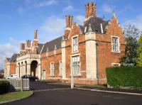 The impressive station frontage at Louth on 10 October 2013. Unfortunately no railway now runs past the other side of the building. After being derelict for a number of years it has now been converted into apartments. [See image 29248]<br><br>[John McIntyre 10/10/2013]