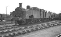 Scene in the shed yard at Doncaster in May 1961 with Gresley J50 0-6-0T 68963 nearest the camera.<br><br>[K A Gray 27/05/1961]