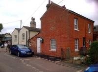 The station master's house (right) and original station (left) keep the signal box (extreme left) company at the East Anglian Railway Museum on 20th July. [See image 44933]<br><br>[Ken Strachan 20/07/2013]