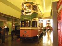 Glasgow Coronation tramcar No. 1173 at the Riverside Museum in August 2013, having been brought from the Reserve Collection to be rather poorly displayed here (as are many of the other exhibits).<br>
<br><br>[Colin Miller 11/08/2013]