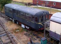 An AC railcar looking rather dour at the Colne Valley Railway in July 2013. The destination blind - reading Nunnery Halt - is apposite.<br><br>[Ken Strachan 20/07/2013]