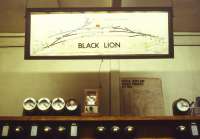 Inside Black Lion Signal Box, Merthyr Vale, in March 1985. The box controlled Black Lion loop and access to Merthyr Vale colliery. A station stood nearby between 1906 and 1924 named Black Lion Crossing Halt. <br><br>[Ian Dinmore /03/1985]