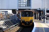 150001 boarding at Reading station on 22 November 2013 with a service for Basingstoke.<br><br>[Peter Todd 22/11/2013]