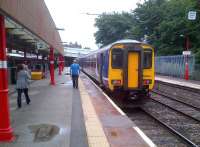 Unit 156484 is about to form the 08.36 to Morecambe as a northbound Pendolino calls at the main line platforms. I am usually at least 150 miles further South at this time of day - sadly.<br><br>[Ken Strachan 29/07/2013]