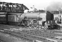 A1 Pacific 60130 <I>Kestrel</I> on an up ECML train at Doncaster, thought to have been taken in July 1961.<br><br>[K A Gray 29/07/1961]