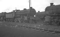 Colwick K2 2-6-0 no 61767 stands on Annesley shed in the summer of 1960. WD Austerity, Black 5 and O1 classes are also represented in this scene. <br><br>[K A Gray 28/08/1960]