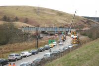 The new deck recently installed on Harthope Viaduct, photographed on 18 April 2006. The deck was moved into place over the Easter weekend [see image 6723].<br><br>[John Furnevel 18/04/2006]