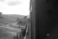 View from a banking locomotive crossing Harthope Viaduct on 27 June 1964. Work is in progress on upgrading the A74 to dual carriageway.<br><br>[John Robin 27/06/1964]
