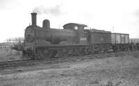 Scene in the yards at Stratford in 1961, featuring Holden J15 0-6-0 no 65445 of 1899. The veteran was finally withdrawn from here some 10 months later. <br><br>[K A Gray 09/10/1961]