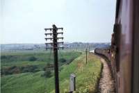 BR Scottish Region <I>Grand Rail Tour No 5</I> approaching Lower Darwen from the south on 1 June 1968 behind Britannia Pacific 70013 <I>Oliver Cromwell</I>. The special is on the leg from Guide Bridge to Hellifield, where D1773 would take over for the return north.<br><br>[John Robin 01/06/1968]