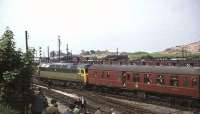 BR Scottish Region <I>Grand Rail Tour no 5</I> at Carnforth on 1 June 1968. D1773 had brought in the special from Edinburgh and would hand over to 70013 <I>Oliver Cromwell</I> for the next part of the tour as far as Guide Bridge.<br><br>[John Robin 01/06/1968]