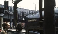 Britannia Pacific 70013 <I>Oliver Cromwell</I> at Manchester Victoria on 1 June 1968 with BR (Scottish Region) <I>Grand Rail Tour no 5</I>.<br><br>[John Robin 01/06/1968]
