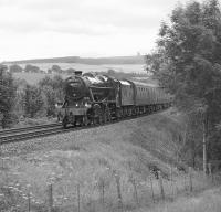 With veteran ex-Carlisle Canal driver Gordon Hodgson at the regulator, 8F No. 48151 is doing a fair lick just north of Armathwaite Viaducton 10 July 2013 with the northbound <I>Fellsman</I>.<br><br>[Bill Jamieson 13/07/2010]