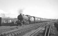 Gresley K4 2-6-0 no 3442 <I>The Great Marquess</I> runs north past Ouston Junction with the RCTS <I>North Eastern No 2 Railtour</I> on 10 April 1965. The special was on the leg from St John's Chapel to Newcastle Central.<br><br>[K A Gray 10/04/1965]