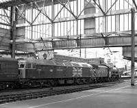 47580 <I>County of Essex</I> plays a supporting role to Jubilee 45699 <I>Galatea</I>at Carlisle on 17 July 2013. Photographed shortly after arrival with the down <I>Fellsman</I>. [See image 45542]<br><br>[Bill Jamieson 17/07/2013]