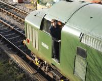 D6836 awaits departure from Ropley with a train on the Mid-Hants Railway on 28 December 2013.<br><br>[Peter Todd 28/12/2013]