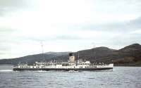 PS <I>Caledonia</I> photographed in the Kyles of Bute on 22 August 1965.<br><br>[G W Robin 22/08/1965]