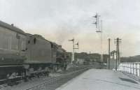 45432 prepares to leave Stranraer Town on 5 September 1961 with the 3.40pm train for Dumfries. [Ref query 2778]<br><br>[David Stewart 05/09/1961]