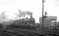 NBR 256 <I>Glen Douglas</I> at Bathgate Upper on 30 March 1964. The locomotive was on its way from St Enoch to Dunfermline on what was the final day of the SLS <I>Scottish Rambler no 3</I> railtour.<br><br>[K A Gray 30/03/1964]