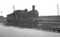 J36 0-6-0 no 65345 enjoying the sunshine in the yard at Bathgate in the summer of 1966.<br><br>[K A Gray //1966]
