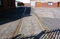 The only trace I could find of the railway ever having been at Troon South Pier - embedded track in the premises of Ailsa Shipbuilding, all fenced off in September 2009.<br><br>[Colin Miller 12/09/2009]