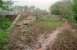 View north towards Causewayend at a rather muddy Bowhouse station in 1997. Bowhouse station closed to passengers in 1930 with the line itself closing completely in 1964. [See image 25421]<br><br>[Ewan Crawford 03/05/1997]
