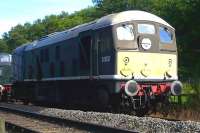 BR Sulzer Type 2 no D5032 in the long siding at Grosmont MPD in September 2009.<br><br>[Colin Miller 28/09/2009]