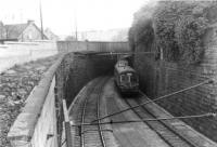 A city bound DMU about to enter Crosshill station in 1962.<br><br>[David Stewart //1962]