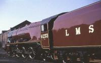 6233 <I>Duchess of Sutherland</I> freshly 'outshopped' at Crewe Works on 1 September 1964 awaiting transfer to Butlins, Heads of Ayr. [See image 45559]<br><br>[John Robin 01/09/1964]