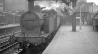 Ex-LMS 3F 0-6-0T no 47230 is station pilot at Carlisle on 31 October 1964.<br><br>[K A Gray 31/10/1964]