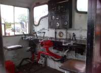 All we need now is an ergonomist and an interior trim engineer. Even in 1962, car interiors looked better than this. A cab view of shunting engine D2184 on the Colne Valley Railway in July 2013.<br><br>[Ken Strachan 20/07/2013]