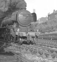 A3 Pacific 60054 <I>Manna</I> takes an ECML train past King Edward Bridge Junction in 1963.<br><br>[K A Gray //1963]