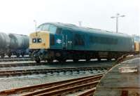 <I>Peak</I> 45031 stands in the shed yard at Gateshead in 1982.<br><br>[Colin Alexander //1982]