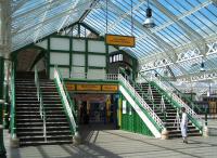 The double footbridge at Tynemouth in May 2013.<br><br>[Colin Alexander 31/05/2013]