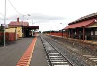 The wayside station of Riddells Creek on the Melbourne - Bendigo line, looking towards the city in May 2013. Currently this area is in a bushfire zone.<br>
<br><br>[Colin Miller 31/05/2013]