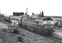 D5317 with <I>Scottish Rambler No 6</I> at Smeaton on 27 March 1967. The special visited various locations in and around Edinburgh. [See image 29821]<br><br>[David Spaven 27/03/1967]