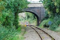 Looking to Oxford at Islip, in 2009, showing the reverse curves just to the south west of the station. Generally this line is very straight, these are some of the few kinks along the route. This line has closed (February 2013) temporarily to allow upgrading. A new curve will be put in at Bicester providing a new route between London and Oxford via Bicester.<br><br>[Ewan Crawford 06/09/2009]