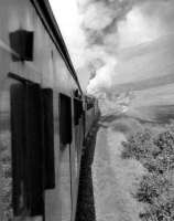 Photograph taken from the window of an Oban bound train heading west after leaving Tyndrum in the early 1960s.  [Ref query 2871]<br><br>[David Stewart //]