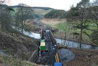 View from the northern portal of the Bowshank Tunnel on 3 March 2014 towards Edinburgh. [See image 54411] for the view as it is today.<br><br>[Ewan Crawford 03/03/2014]