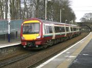 The 16.17 Newcraighall - Glenrothes with Thornton service leaves Dalgety Bay on 8 March 2014. Unit 170478 is the last of its class in SPT colours.<br><br>[Bill Roberton 08/03/2014]