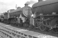 Class O2 2-8-0 no 63936 in the sidings at Retford around 1962. [Ref query 3785]<br><br>[K A Gray //1962]
