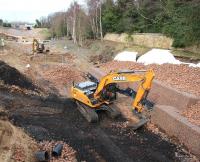 Onward. The machines moving south from Sherifhall on 13 March 2014. <br><br>[John Furnevel 13/03/2014]