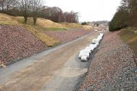 Neat looking trackbed running north from Tynehead on 13 March 2014.<br><br>[John Furnevel 13/03/2014]