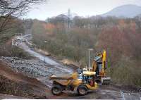 Looking east from Winston Road to the Red Bridge on 18 March 2014.<br><br>[Bill Roberton 18/03/2014]